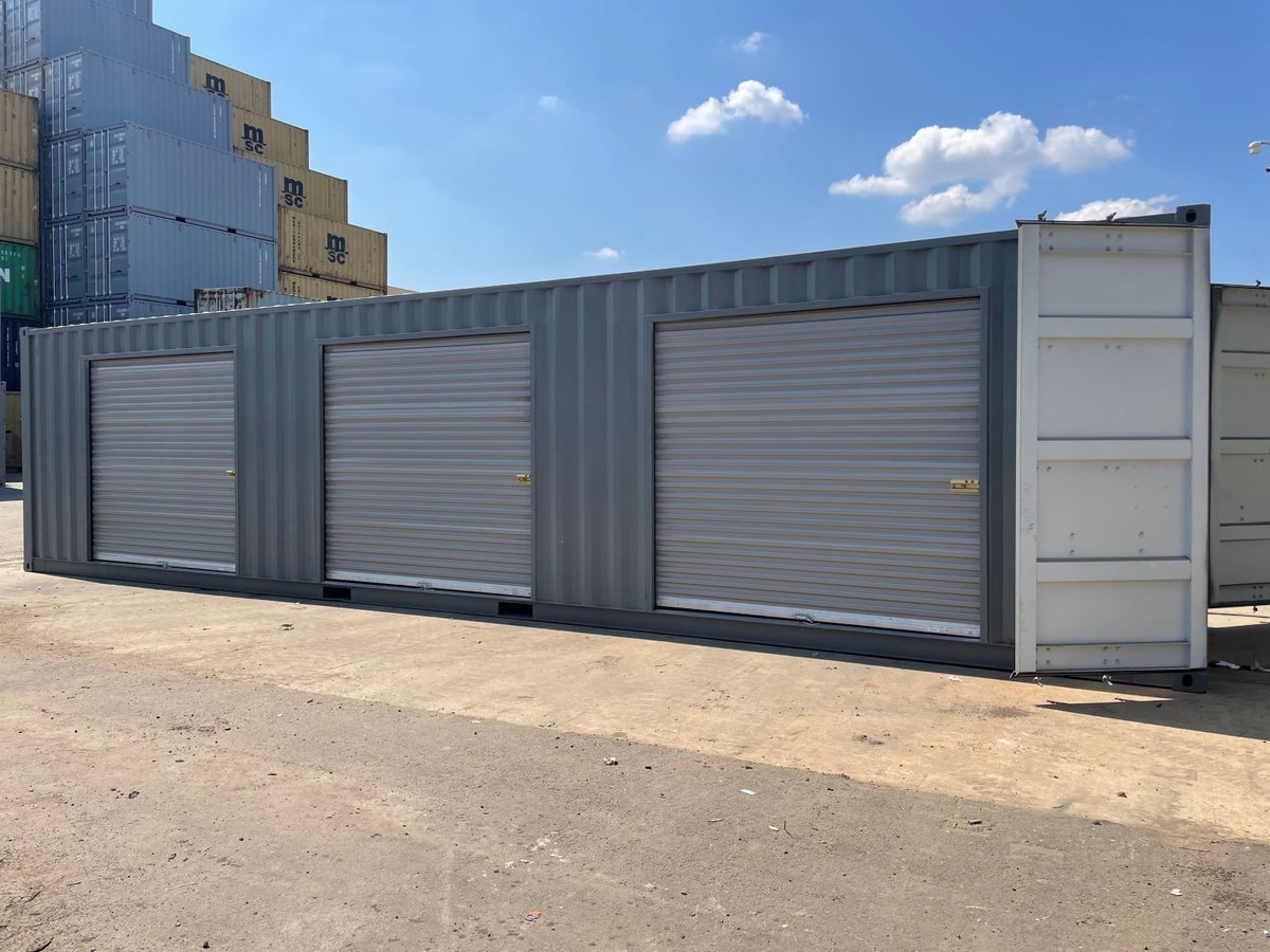 3 x 8 doors on 40 container