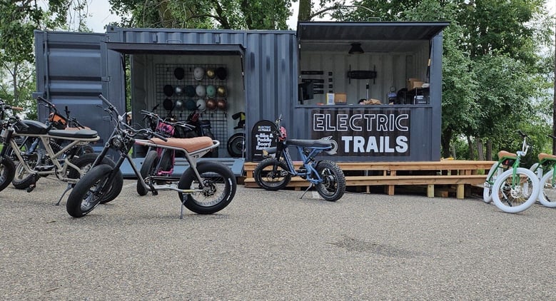 Electric Trails Shipping Container Full View