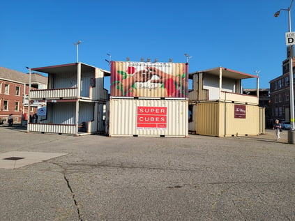 Theater from Super Cubes Modified shipping container Globe theater 