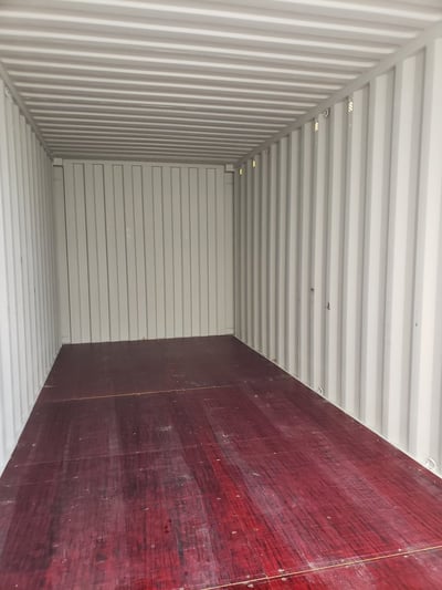 inside view of a 20' one trip container